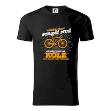 Starší muž - cyklista silniční kolo Starší muž - cyklista silniční kolo