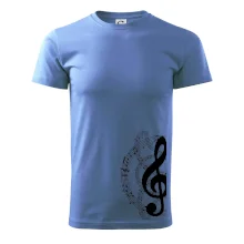 Houslový klíč a noty