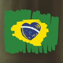 Brazílie vlajka srdce
