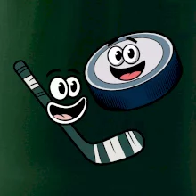 Parové triko - Puk a hokejka