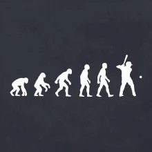 Evoluce baseball pálkař nápřah + míček