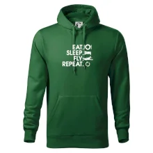 Eat sleep fly repeat