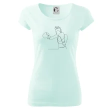 Žena boxerka jedním tahem