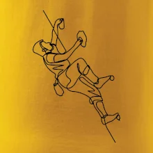 Lezecká stěna jedním tahem