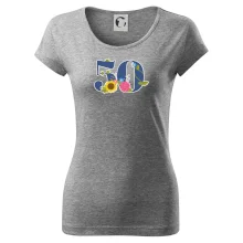 Květinové číslo kreslené - 50