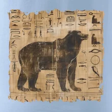 Egyptské hieroglyfy medvěd