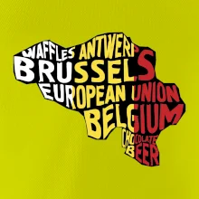 Mapy - názvy měst - Belgie