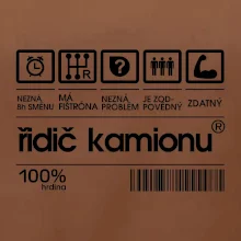 Čárový kód řidič kamionu