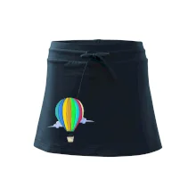 Horkovzdušný balon v oblacích