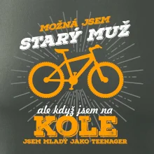 Starý muž - horské kolo