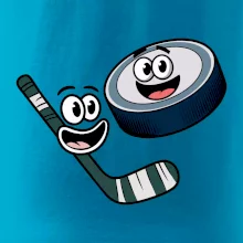 Parové triko - Puk a hokejka