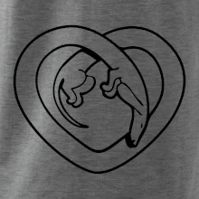 Jezevčík srdce - obrys