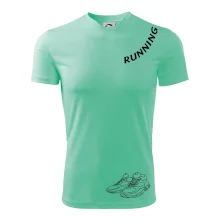 Running nápis šikmo