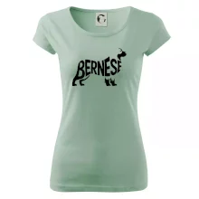 Bernese Mountain Dog nápis v těle