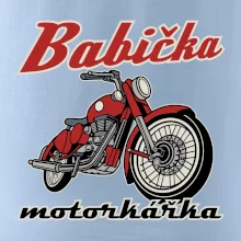Babička motorkářka