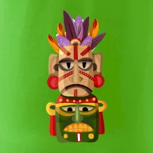 Mayové maska s peřím