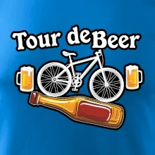 Tour de beer - kolo - pivo a nápis na zádech