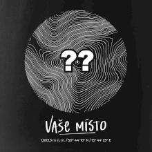 Vaše místo - vrstevnice v kruhu