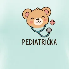 Pediatrička - minimalistický medvídek s křížkem