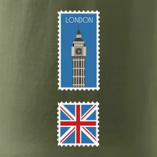Londýn známka barevná