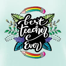 Barevné tužky best teacher ever