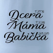 Dcera, máma, babička - vaše ročníky