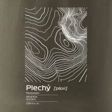 Plechý - vrstevnice v obdélníku