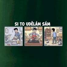 Si to udělám sám - muž s knírkem