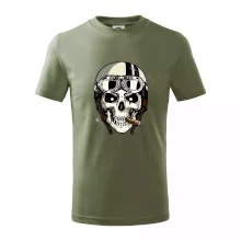 Motorkářská helma a doutník