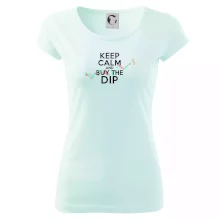Zeleno červený graf Keep Calm and Buy the Dip