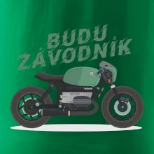 Budu závodník  zelený cafe racer