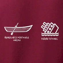 Řemeslnici postavili archu, fušeři Titanic