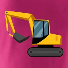 Bagr bez nápisu  z boku