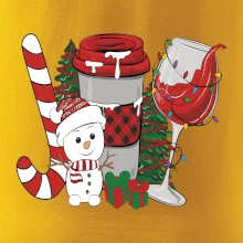 Vánoce, víno a sněhulák