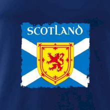 Skotská vlajka s erbem lva