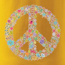 Peace symbol lístečky