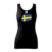 Švédsko vlajka štětkou