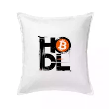 Hodl velký nápis a logo BTC