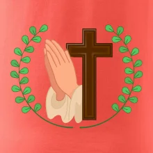 Věnec - kříž a modlení