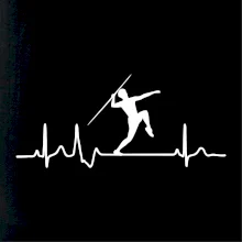 EKG hod oštěpem muž