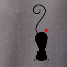 Zamilovaná kočka ležící