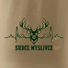 Srdce myslivce jelen a tepová křivka