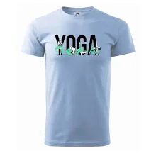 Yoga nápis barevný