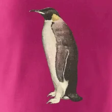 Tučňák kreslený vodovými barvami