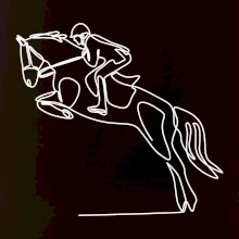 Jízda na koni jedním tahem