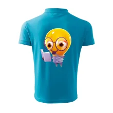 Žárovka přemýšlí nad knihou