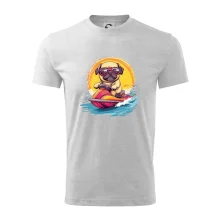 Mops na vodním skútru