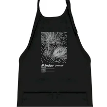 Mikulov - vrstevnice v obdélníku