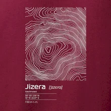 Jizera - vrstevnice v obdélníku