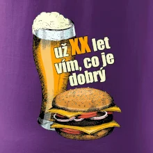 Pivo a burger vím co je dobrý